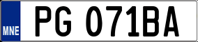 Trailer License Plate